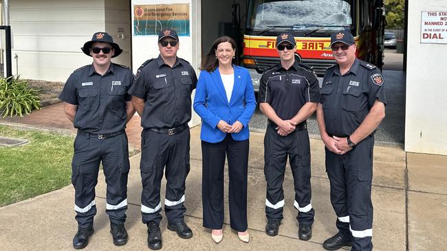 Deb Frecklington visiting the Kingaroy Fire and Rescue Station.