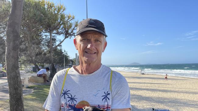 Mooloolaba local Brendon Sellars is in favour of the proposed terraced sea wall.