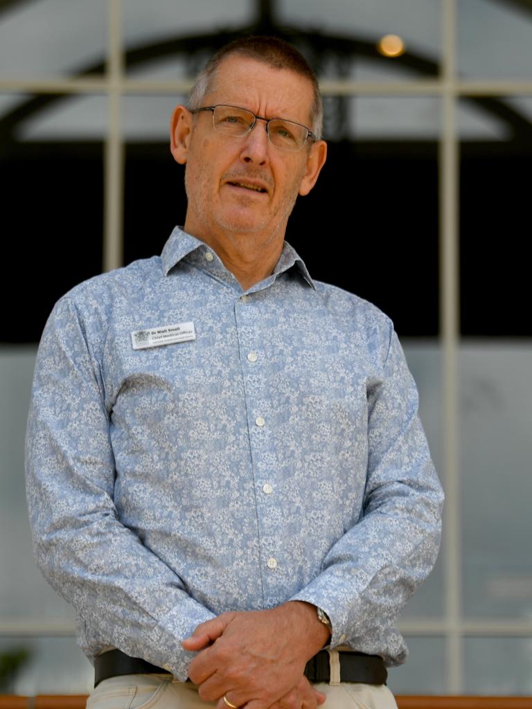 Townsville Hospital and Health Service’s chief medical officer Dr Niall Small. Picture: Evan Morgan