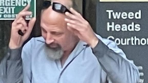 Bryce Tupling, 52, outside Tweed Heads Local Court. Picture: Sam Stolz