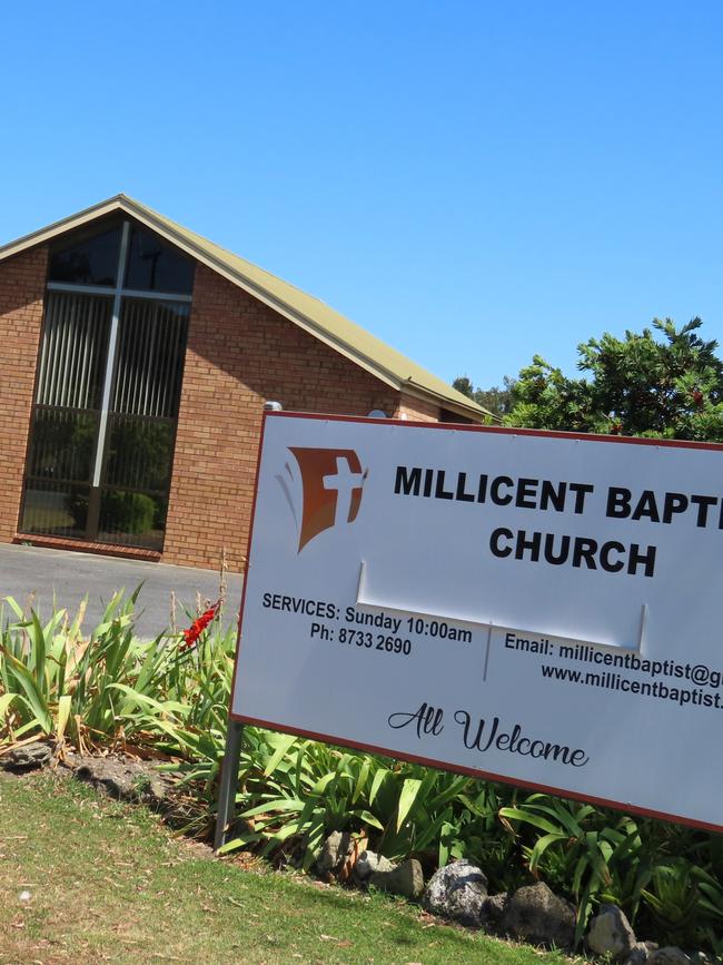 The church has sparked outraged among the LGBTIQA+ community for its regressive stance on Wattle Range Council flying a pride flag. Picture: Arj Ganesan