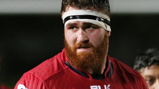 Action from the Super Rugby pre season match between the Queensland Reds and the Melbourne Rebels, held at Barlow Park, Cairns. James Horwill. Picture: Brendan Radke.