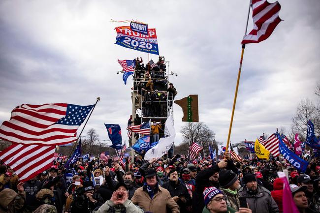 WASHINGTON: Pro-Trump supporter gather in the nation’s capital. Picture: Samuel Corum / GETTY IMAGES NORTH AMERICA / AFP)