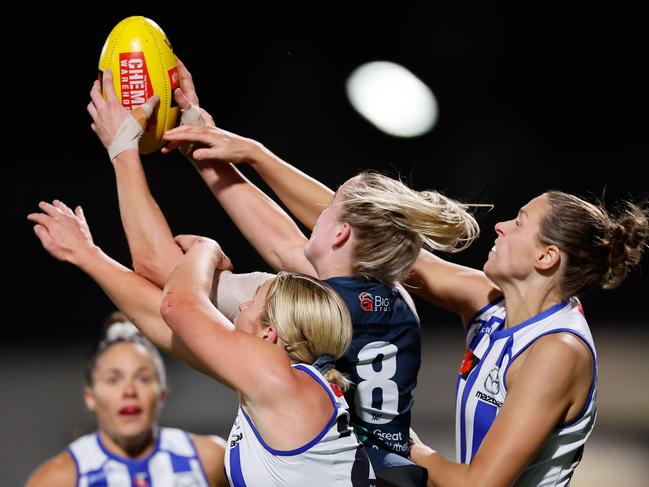 Carlton’s one and only goal came in the third team. Picture: Dylan Burns/AFL Photos via Getty Images