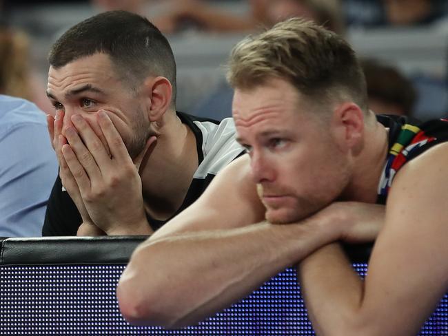 Last season ended in disappointment for Chris Goulding, Brad Newley and Melbourne United. Picture: Getty Images