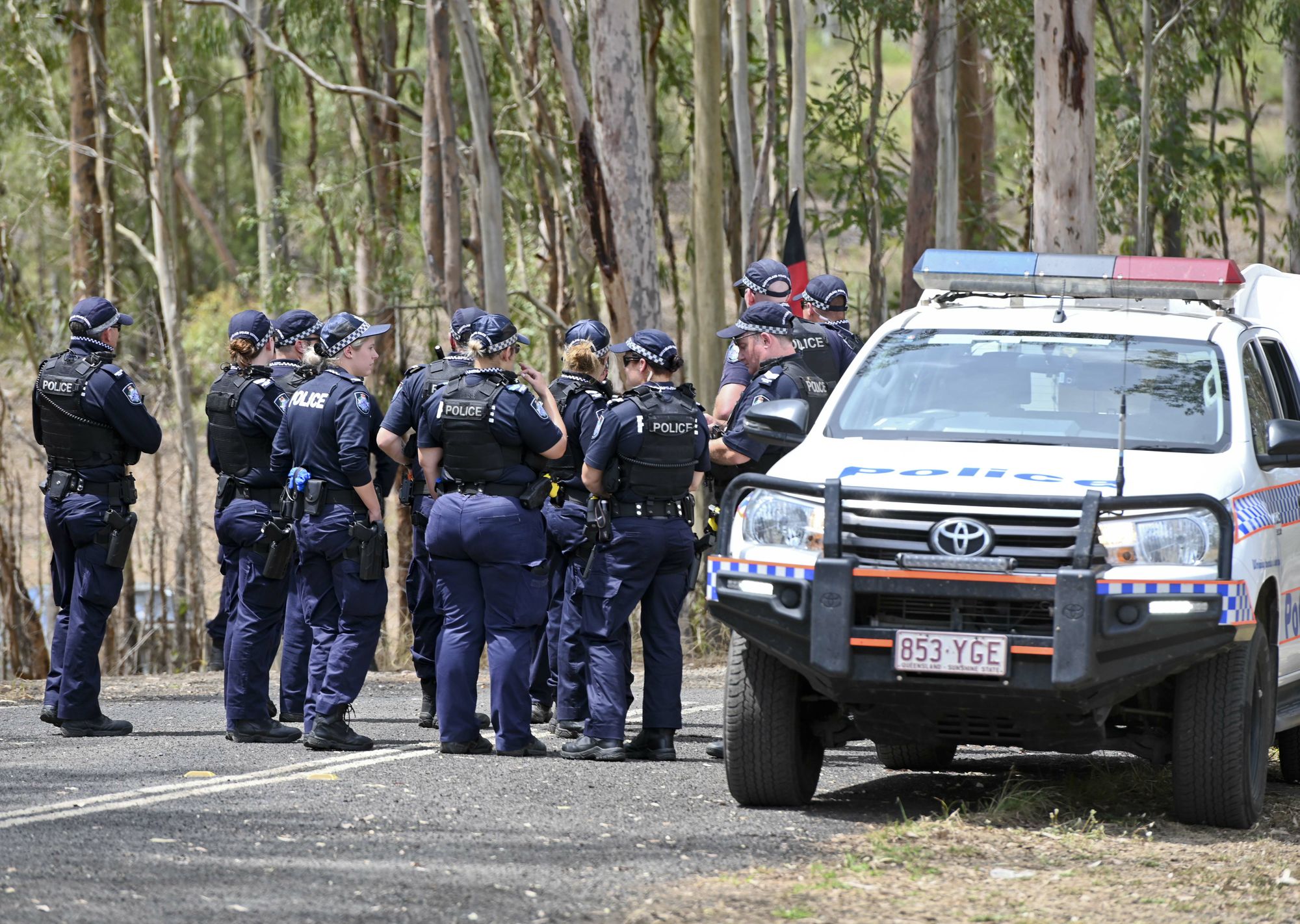 Deebing Creek Aboriginal protest camp broken up by police. Picture: Cordell Richardson