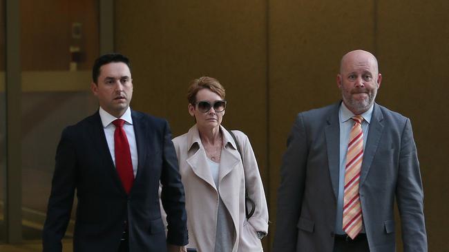 Elizabeth Murphy with her lawyers. (AAP Image - Richard Waugh)