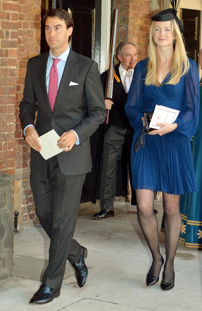 William and Rosie van Cutsem at Prince George’s christening in 2013. Picture: John Stillwell - WPA Pool /Getty Images