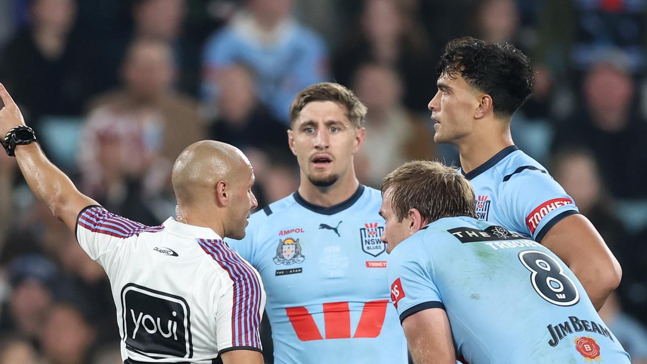 Joseph-Aukuso Suaalii was banned for four matches, but Kevin Walters says the NRL needs to do more. Picture: Matt King/Getty Images
