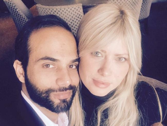 Simona Mangiante wife of former Trump campaign aide George Papadopoulos, who pleaded guilty to lying about his Russian contacts. Picture: Twitter