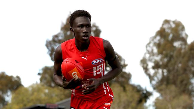 Tew Jiath is one of many NGA players who are unlikely to be drafted to their academy aligned club. Picture: Getty Images