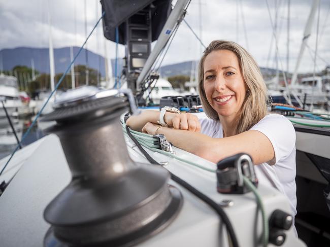 75th anniversary of women participation in the Sydney to Hobart yacht race. Claire Cunningham is crew on 2Unlimited.. Picture: RICHARD JUPE