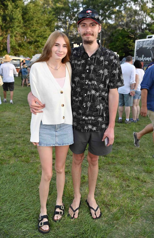 Shaylee Brady and Jake Burgess at Sounds of Rock 2024 in Hervey Bay. Picture: Patrick Woods.