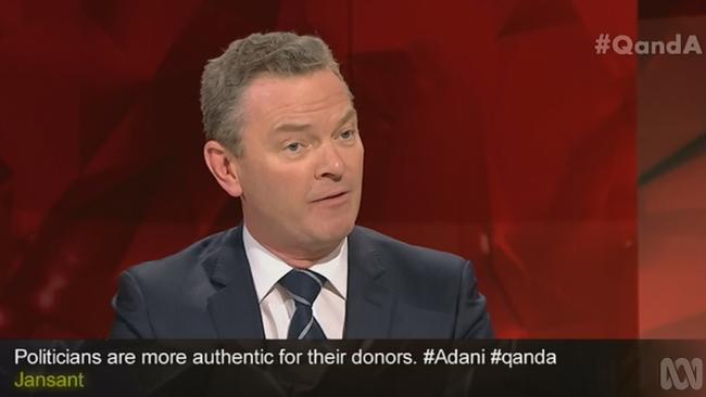 Christopher Pyne still faced Q&amp;A on ABC last night despite the ongoing controversy surrounding his comments.