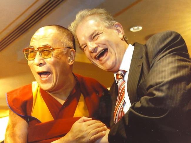 Bill Crews with his good friend, The Dalai Lama.