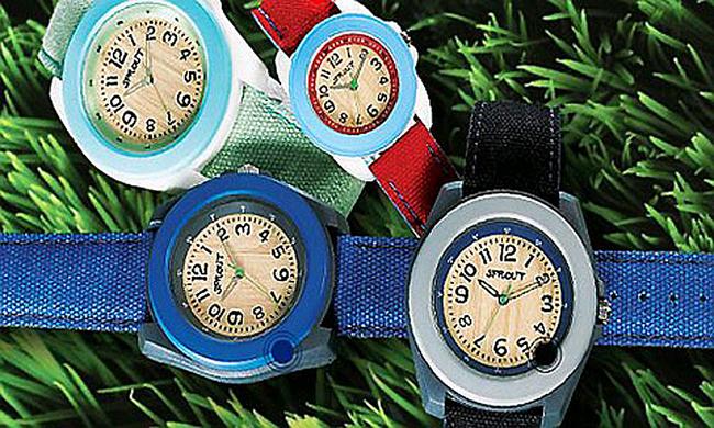 Sprout Watches are believed to be up to 86 percent eco-friendly thanks to their sustainable make up of bamboo faces, recyclable packaging, biodegradable corn resin bodies, mercury-free batteries and use of cotton bands. Picture: Lost at E Minor