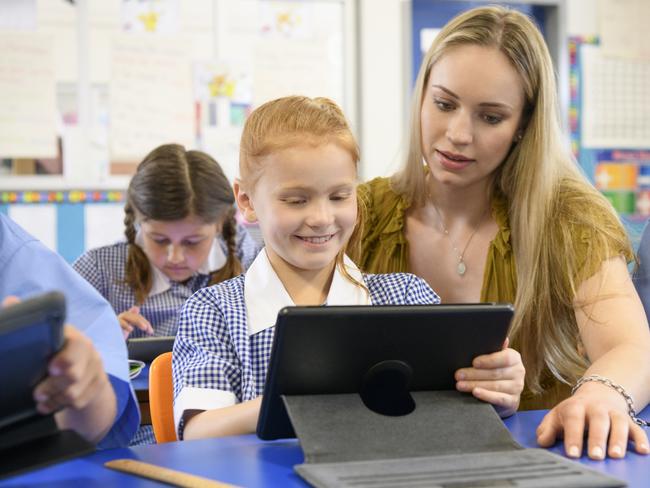 Generic school students, school kids, classroom, teacher Picture: Getty Images