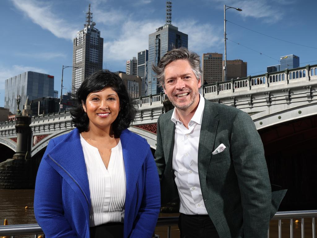 Lord Mayor Nick Reece and his running mate Roshena Campbell. Picture: David Caird