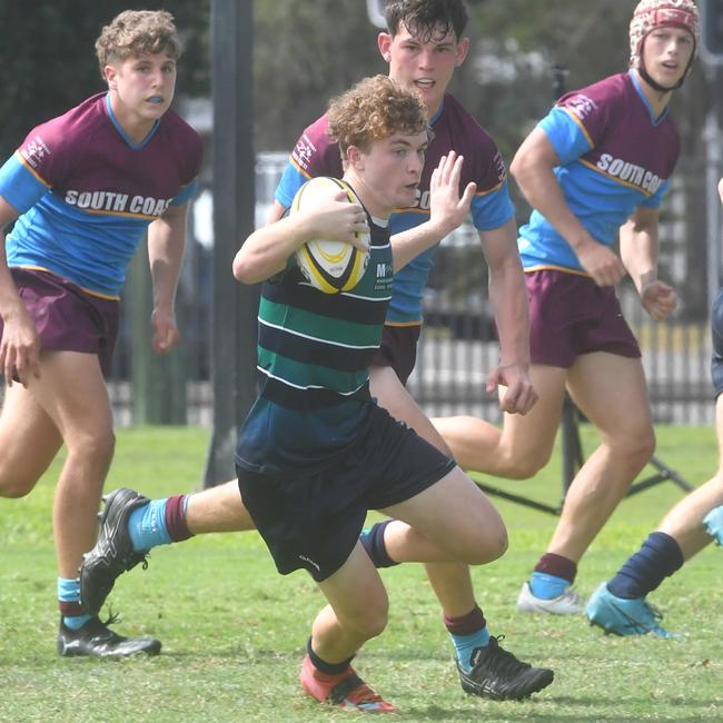 Elijah Breen. QLD Rugby Union State Championships (17-18 years boys) at the Townsville Sports Precinct. Friday May 23. South Coast against Metro North. Picture: Evan Morgan