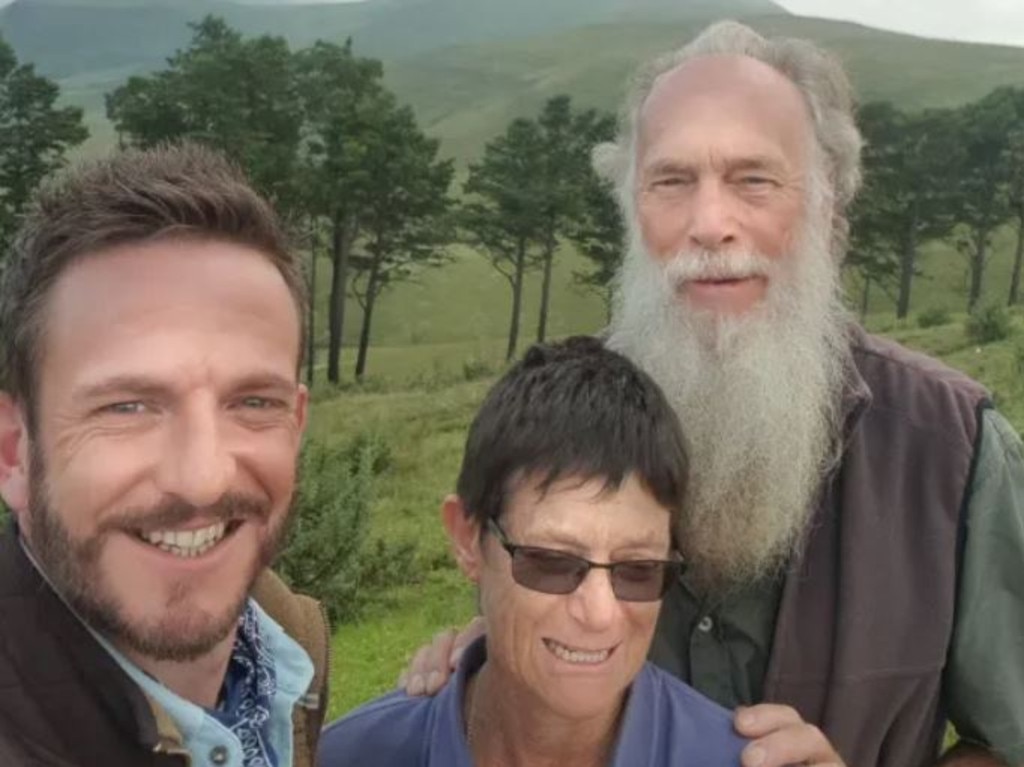 Rod and Rachel Saunders with the BBC's Nick Bailey days before they were murdered and fed to crocodiles. Credit: Nick Bailey/Twitter