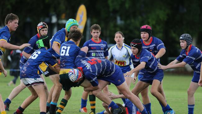 Day 1 of the King of the Country junior rugby union tournament at the Gold Coast Eagles Rugby Union Club. Under-15s: 10.40am: USQ Saints v Invitational Barbarians USQ Player No Barbarians Player No Pic Mike Batterham