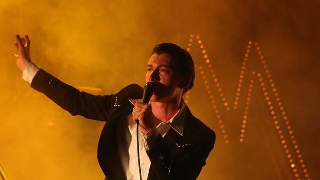 British indie rock band Arctic Monkeys perform at Perth Arena. Picture Bohdan Warchomij