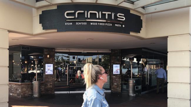 Criniti's restaurant in Manly is closed today. Picture: Jim O'Rourke