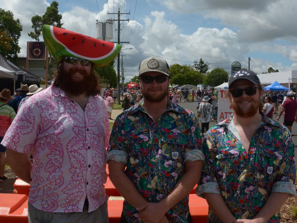 Declan, Jacob and Sam at Melon Fest markets