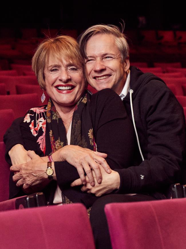 LuPone with fellow performer John Cameron Mitchell.