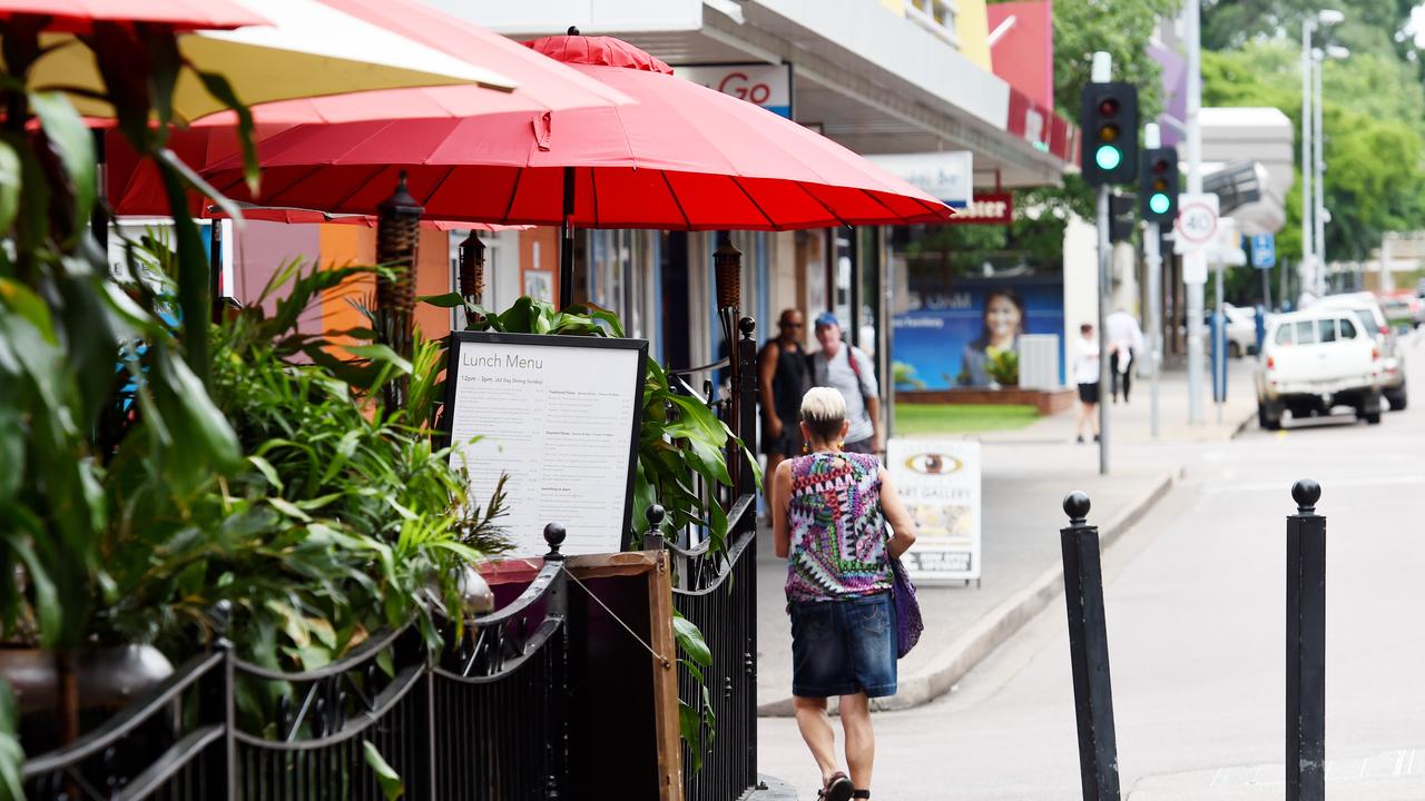 The man was arrested near Monsoons bar on Mitchell St in Darwin city centre.