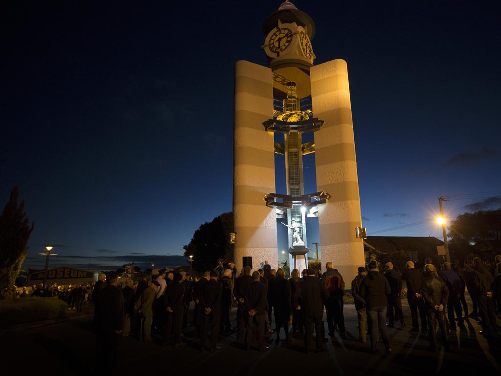 Ulverstone Dawn Service. PICTURE CHRIS KIDD