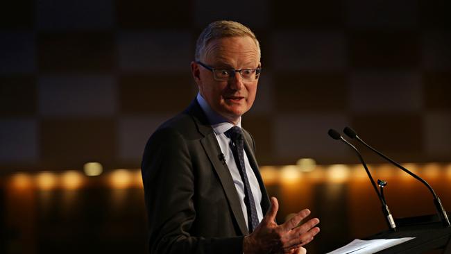 Reserve Bank Governor Philip Lowe. Inflation is currently below the central bank’s target band of 2-3 per cent. Picture: Adam Yip