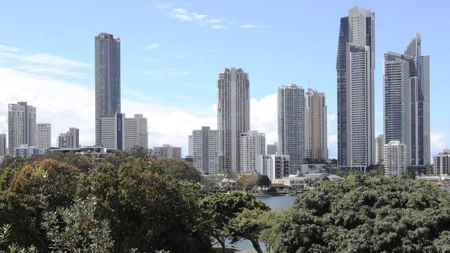 Surfers Paradise Hi Rise buildings, part of the Gold Coast Skyline. Picture Glenn Hampson.