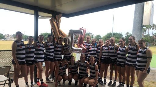 The Broadbeach Cats girls after the match.