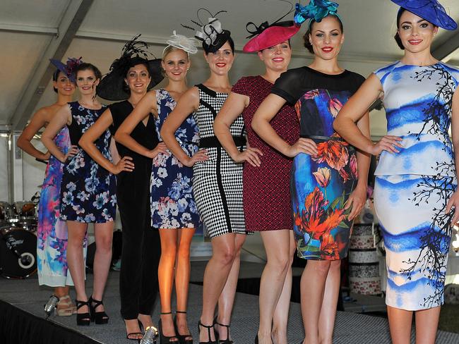 Ladies Day at Cluden Park. RFT Models for the Myer Fashion Parade. Picture: Shae Beplate