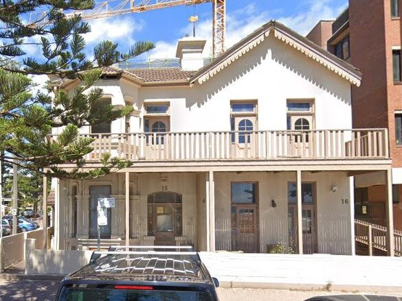 The building at 15 and 16 South Steyne, Manly, was designed by two of Edmund Blacket's sons, Arthur and Cyril. Google Maps