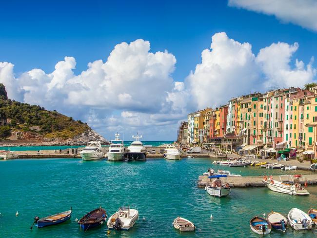 The fishing town of Portovenere near Cinque Terre.