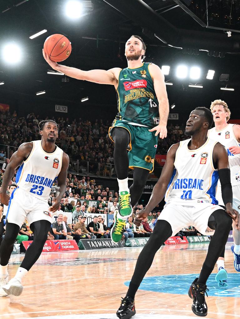 Seany Mac was finally back for Tasmania and the JackJumpers’ gun had an immediate impact. Picture: Getty Images