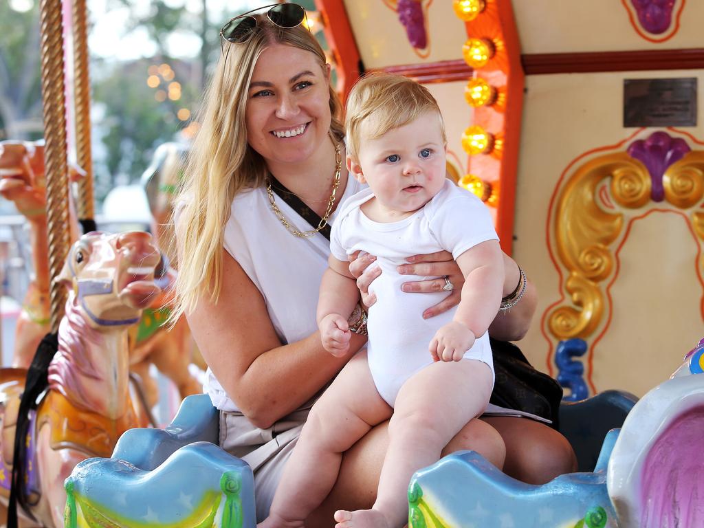 Jessica Brown and her one year old son Brooklyn. Picture: Tim Hunter.