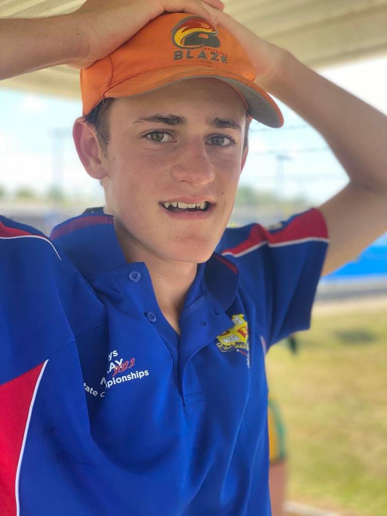 The 14-year-old forward is always thinking about scoring, and constantly throwing himself in the heat of play, with a great love of the game (Photo: Chontelle Bruton/ Warwick Hockey Association)