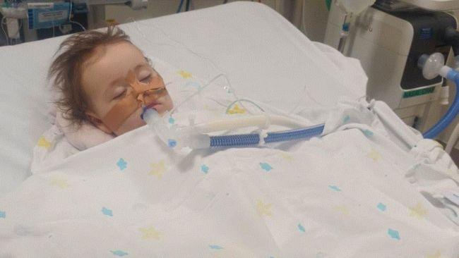 The one-year-old was placed in an induced coma. Source: supplied