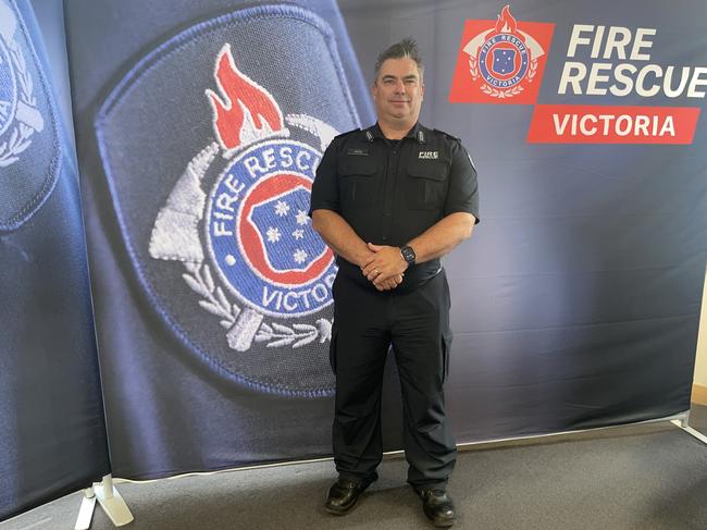 Commander Jamie Wilkie at the FRV Long and Good Service Awards Ceremony in Traralgon on Wednesday, November 27, 2024. Picture: Jack Colantuono