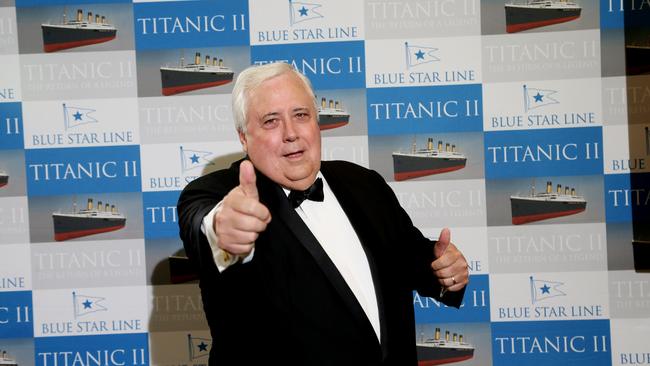 Clive Palmer’s party will be preferenced ahead of Labor on the Liberal Party’s federal election how-to-vote cards. Picture: Stewart McLean 