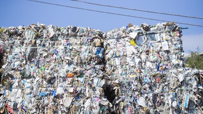 SKM’s recycling depot in Goodwood. Picture: Richard Jupe