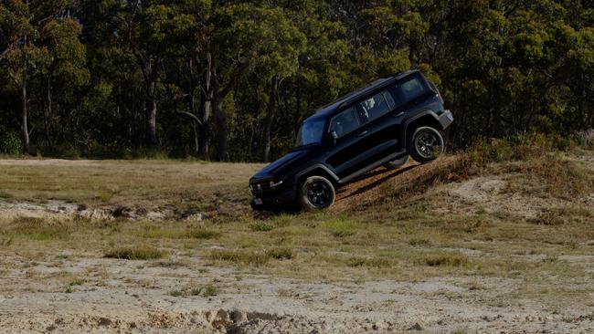 The Tank makes light work of mild off-roading.