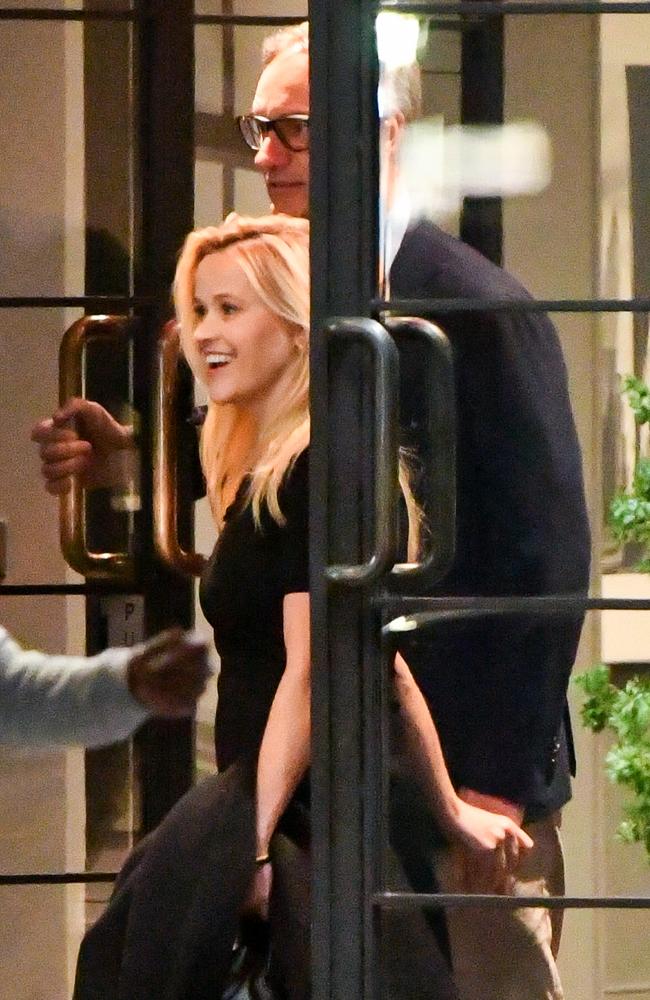 Reese Witherspoon was spotted on a date with Oliver Haarmann in New York City. Picture: TheImageDirect.com