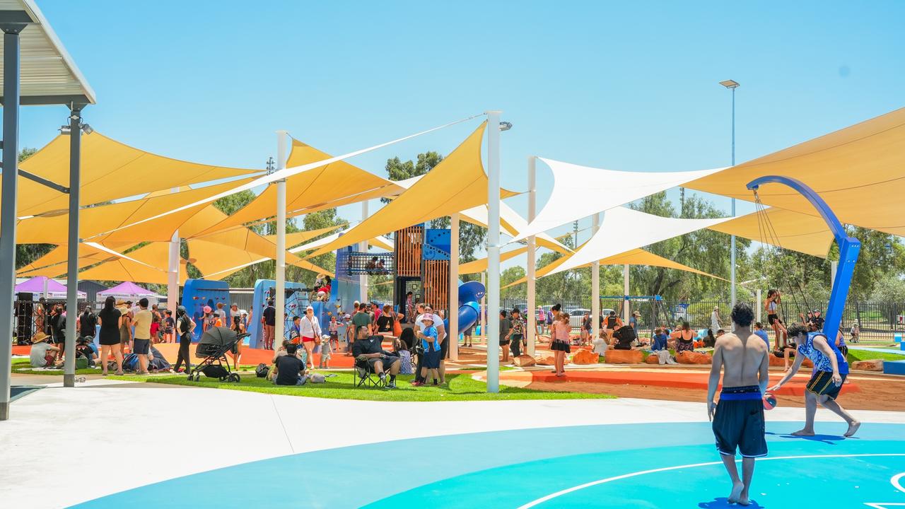 Thousands flocked through doors of the official opening of the Alice Springs adventure park on Saturday, November 2, 2024. Picture: Alice Springs Town Council