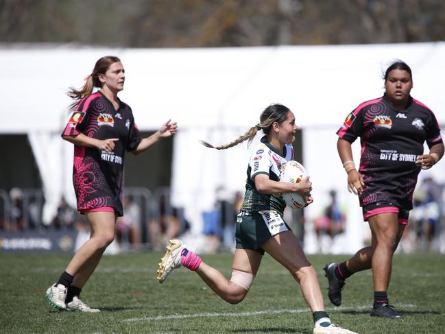 Kirrawahn Duckett. Redfern All Blacks vs Bourke Warriors, Women. Koori Knockout Grand Finals, Bathurst. Picture: Warren Gannon Photography