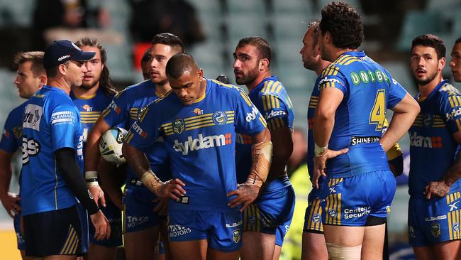 A lacklustre 2015 on the field by the Eels was matched by their poor balance sheet. Picture: Phil Hillyard