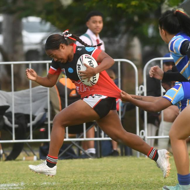 Kirwan's Zaleah Mosby-Nona. Women's game between Kirwan High and St Margaret Mary's College at Kirwan High. Picture: Evan Morgan